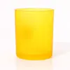 Vasos de Vidrio de Colores con Aroma para Velas Vasos Vacíos en Spray de Color para Velas Portavelas Vasos para Velas DIY Mate Escarchado Contenedores para Velas Adornos