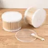Bastoncillos de Algodón Doble Punta en Caja, Bastoncillos de Algodón Desechables para Maquillaje y Limpieza de Oídos, Bastoncillos Redondos de Madera para Higiene Personal, Bastoncillos de Algodón Desmaquillantes y Limpiadores
