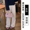 Pantalones de punto estilo perezoso con cordón de corazón, pierna ancha, para mujer, primavera, otoño, cintura alta, sueltos, casual, con caída, tipo nube, pegajosos como arroz glutinoso