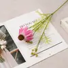 Flor de Crisantemo de Seda de Cabeza Única Estilo Bosque Flor Artificial Accesorio para Fotografía de Picnic Arreglo Floral de Mesa para Sala de Estar Decoración de Celebridad de Internet Flor Artificial