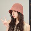 Verano Nuevo Tejido Color Sólido Sombrero de Cubo para Mujer Ocio al Aire Libre Viaje Sombrero de Cuenca Moda Parasol Protector Solar Sombrero Transpirable