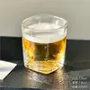 Vaso de Whisky Espeso, Vaso de Cristal para el Hogar, Vaso para Licores, Vaso de Cerveza, Vaso para Bebidas Espirituosas, Vaso Cuadrado Creativo de Tiktok