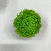 Flor artificial cabeza de flor de clavel verde tacto de pegamento suave cabeza de flor de bola de lana cabeza de flor de crisantemo ping pong de plástico cabeza de flor artificial de sentido avanzado