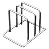 Suporte de Aço Inoxidável para Tábuas de Corte Transfronteiriço, Suporte Doméstico para Tampas de Panela, Suporte de Armazenamento para Tábuas de Corte de Cozinha, Organizador de Tampas de Panela para Armário, Suporte para Tábuas de Corte