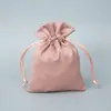 Nueva Bolsa de Tela Satinada con Cordón, Bolsa de Seda a Prueba de Polvo para Joyería, Bolsa de Almacenamiento de Seda Sintética, Personalizable