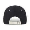 Novo Estilo Bloco de Cores Personalizado Versátil Chapéu Bico de Pato Bordado com Letras Tendência Boné de Basebol Esportes ao Ar Livre Casual Chapéu de Sol Masculino