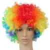 Peluca de Payaso Afro Disfraz Adorno para la Cabeza de Navidad Accesorios de Mascarada Fiesta Festiva Cosméticos
