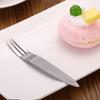 Juego de cuchillo y tenedor para pastel de acero inoxidable pala para pastel tenedor para pastel de cumpleaños cuchara cuchillo y tenedor para pastel de luna se puede imprimir logo