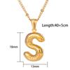 Joyería Transfronteriza Europea y Americana de Acero Inoxidable 26 Letras Colgante de Acero de Titanio Collar Lujo Accesible Nicho Joyería 18K que No se Desvanece