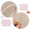 Diadema de Lunares con Dientes Estilo Coreano para Niñas, Diadema de Corona Alta, Pinza para el Cabello Antideslizante, Accesorio para el Cabello de Uso Diario