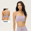 Sujetador deportivo de Lycra Double 6 para mujer, con copas fijas, escote cuadrado, diseño sexy de espalda abierta y espalda en forma de Y para yoga y fitness