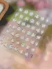 Adesivos para Nail Art Padrão Formiga Yitu Adesivos de Janela com Folha de Ouro Estilo Palácio Retro de Luxo Leve Adesivos com Glitter Decorações Yt7116
