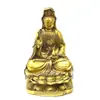 Artesanías de Metal Suministros al por Mayor Adornos de Latón Adornos para el Hogar Estatua de Buda Guanyin de Latón
