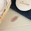 Pinzas para el cabello sin costuras de estilo coreano Ins, coloridas, a cuadros, para niñas, pinzas laterales versátiles, pinzas de moda para el flequillo, pinzas de pico de pato simples