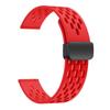 Correa de 20/22 mm para Samsung Watch 5/6/7 Huawei GT3/4, correa de silicona porosa con hebilla magnética plegable.
