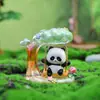 Caixa Surpresa Diária do Panda Huahua da Guolai Desenho Animado Criativo Urso Fofo Figura de Resina para Desktop Presente de Feriado