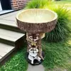 Adornos Creativos de Resina para Jardín y Patio Comedero para Pájaros Adornos de Manualidades de Girasol Adornos de Girasol para Exteriores