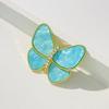 Broche de mariposa rompecapullos con forma de barco de noche, estilo similar, broche de mariposa fritillaria natural, accesorios elegantes para trajes de moda, broche de ramillete