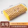 Almohada de bambú, con estampado de mahjong, hueca y transpirable, almohada de esterilla refrescante, adecuada para saunas, soporte para el cuello, cuentas de masaje, para una persona, almohada refrescante para el verano