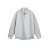 Roupas Vintage Yidao 2026 Outono Novo Moletom Masculino Falso Duas Peças Gola Reversível Estilo Japonês Patchwork Listrado Gola Polo Pulôver
