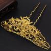 Novo cocar diy acessórios cor de cobre puro retendo ouro e prata flor hairpin material antigo noiva cocar de cabelo feito à mão pino de cabelo