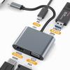 Dock de Expansión Cuatro en Uno Type-C a HD VGA USB para Teléfonos Móviles, Laptops, Proyección de Pantalla Mac, Proyección a TV