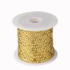 Cadena Cubana de Cobre Plana de Doble Cara de 2.5 mm Cadena de Eslabones Dobles Cadena Cubana Semiacabado Collar Accesorios para Joyería Hecha a Mano DIY