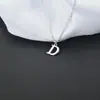 Collar con Colgante del Alfabeto Inglés A-Z Popular Transfronterizo de Amazon Diseño de Nicho Coreano Cadena para Clavícula de Pareja Emocional