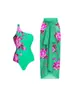 Traje de Baño Conservador Conjunto Europeo y Americano 2025 Cubre Vientre Delgado Vacaciones Playa Aguas Termales Bikini Conjunto Retro Francés
