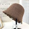 Sombrero de Ganchillo Calado de Encaje Estilo Coreano para Mujer Verano Transpirable Ligero Correa de Encaje Sombra Sombra Cara Mostrando Correa Pequeña Protección Solar