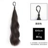 Peluca para Mujer Bolas Autoenrollables Manchadas Paquete de Cabello Aumenta la Cantidad de Cabello Moño Bajo con Flor Artefacto para Moño Bolsa de Cabello Antigua