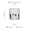 Luxo Leve Tridimensional Patch Vidro Copo Porta Velas Aromáticas Ornamento de Atmosfera Desenho Animado de Alto Valor Decorações de Natal