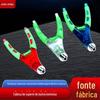 Spot luminoso chifre de apoio cabeça bateria suporte 8mm parafuso vara de pesca bateria V-cabeça cabeça cabeça de apoio