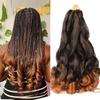 Peruca cauda de cabelo pedaço de extensão de cabelo solto grande rabo de cavalo encaracolado Africano trança suja cabelo de crochê Francês natural encaracolado trançado peruca