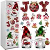 Imán de Refrigerador de Muñeco de Nieve Navideño Más Popular de Amazon Decoración de Pegatina Magnética para Refrigerador de Invierno con Papá Noel y Copo de Nieve