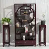 Pau-rosa Australiano Bo Gu Jia Madeira Maciça Novo Estilo Chinês Gabinete de Múltiplos Tesouros Suporte de Exibição para Utensílios de Chá Divisória Decorativa Armário de Vinho Moderno
