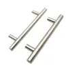Manijas de tiro en forma de T de acero inoxidable moderno y minimalista, sólidas y huecas, accesorios de doble orificio para puertas de gabinetes y armarios, venta al por mayor