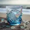 2026 Nuevo Producto Transfronterizo Vidrio Ola del Mar Vidrio de Ola del Mar Hecho a Mano Taza Creativa