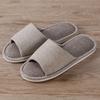Pantuflas de algodón de nuevo estilo para mujer, de primavera y otoño, antideslizantes, para el hogar, para amantes de interiores, con suela gruesa, de lino, para el hogar.