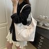 Bolso Casual Retro de Gran Capacidad para Mujer 2025 Nuevo Estilo Simple y Moderno Bolso de Hombro Bolso Tote Tejido Estilo Coreano