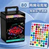 Marcador Acrílico Pluma de Acuarela para Niños Estudiantes de Primaria Pintura Artística Color Especial Opaco Color Apilable Lavable 36 Colores