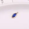 Ojo de Caballo borde de cobre cristal vidrio colgante accesorios para joyería diy conexión de doble colgante pendientes horquilla materiales de producción