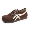 Nuevos estilos de invierno: Zapatos de algodón para mujer estilo Birkenstock, ligeros, de suela suave, antideslizantes, con cordones, cómodos, duraderos, versátiles y adecuados para usar en interiores, perfectos para mamás