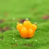 Paisagem em miniatura, coelho animal fofo, tamanhos grande e pequeno, casinha de cenoura, coelho adorável, jardim de musgo, acessórios de resina, pequenos enfeites