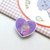 Ins Han Feng - Soporte telescópico para teléfono móvil con forma de corazón, adhesivo trasero con hebilla de anillo, para escritorio, con pegamento y caída de gotas