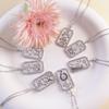 Collar transfronterizo de circonitas de color amazónico europeo y americano, collar de circonitas para mujer, nicho ligero de lujo, accesorios para todo tipo de otoño e invierno.