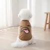 Nuevo chaleco para perro con expresiones divertidas y peculiares impresas, camiseta sin mangas transpirable y cómoda para primavera y verano