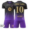Conjunto de Jersey de Barcelona Conjunto de Uniforme de Entrenamiento Deportivo Admite Impresión de Número Personalizado, Nuevo Neymar No. 10 Camisetas de Fútbol
