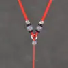 Cordão para Pingente de Ágata Cinza, Fio para Pingente, Cordão para Pingente com Corda, Joias de Jade, Estilo Grosso para Homens, Ajustável