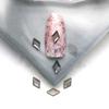 Arte de uñas nuevo LZ con taladro plano con forma de arte de uñas Aurora Gris polarizado transparente taladro plano decoración de uñas taladro